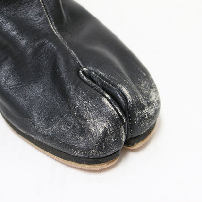 20春夏 タビ パンク スタッズ ブーツ / Tabi Punk Studs Boot ミドル シリンダーヒール ダメージ加工 レザー