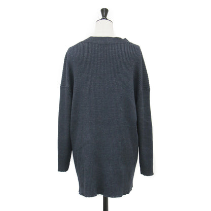 22春夏 JAZZ LINEN カーディガン / ニット 長袖 Vネック オーバーサイズ リブ リネン