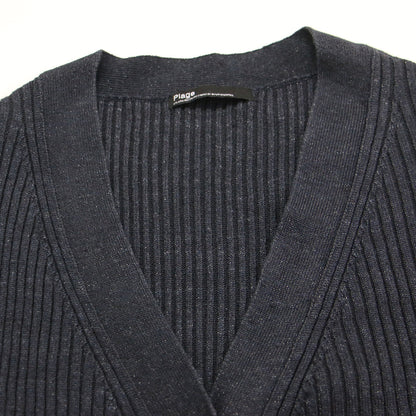 22春夏 JAZZ LINEN カーディガン / ニット 長袖 Vネック オーバーサイズ リブ リネン