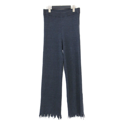 22春夏 JAZZ LINEN パンツ / ニット セミフレア ネップ リブ リネン