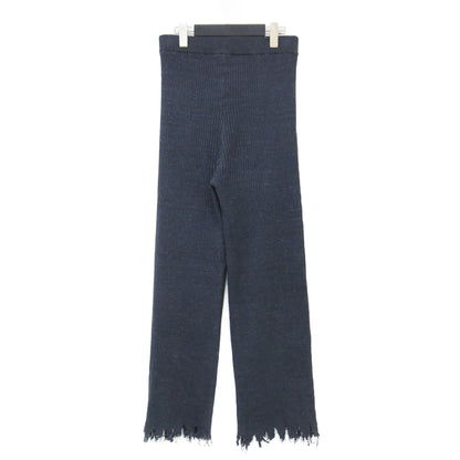 22春夏 JAZZ LINEN パンツ / ニット セミフレア ネップ リブ リネン