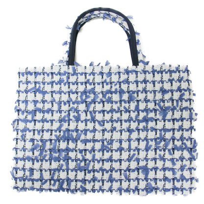 26春夏 ファンシーツイード トートバッグ / BIBI bag. MIDDLE tweed baby blue ハンドバッグ 手提げ