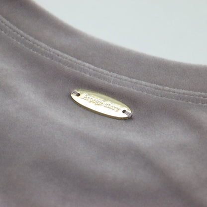 24秋冬 スノーベロア Ｔシャツ / カットソー プルオーバー フレンチスリーブ クルーネック