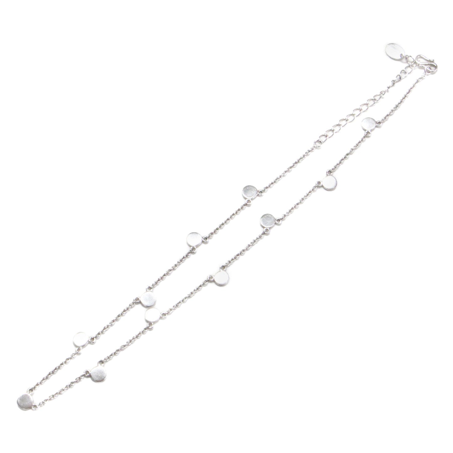 サークルプレート ネックレス / CIRCLE PLATE NECKLACE AG925 スターリングシルバー チェーン フック式