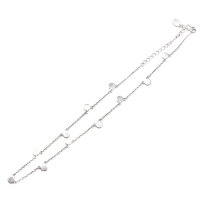 サークルプレート ネックレス / CIRCLE PLATE NECKLACE AG925 スターリングシルバー チェーン フック式