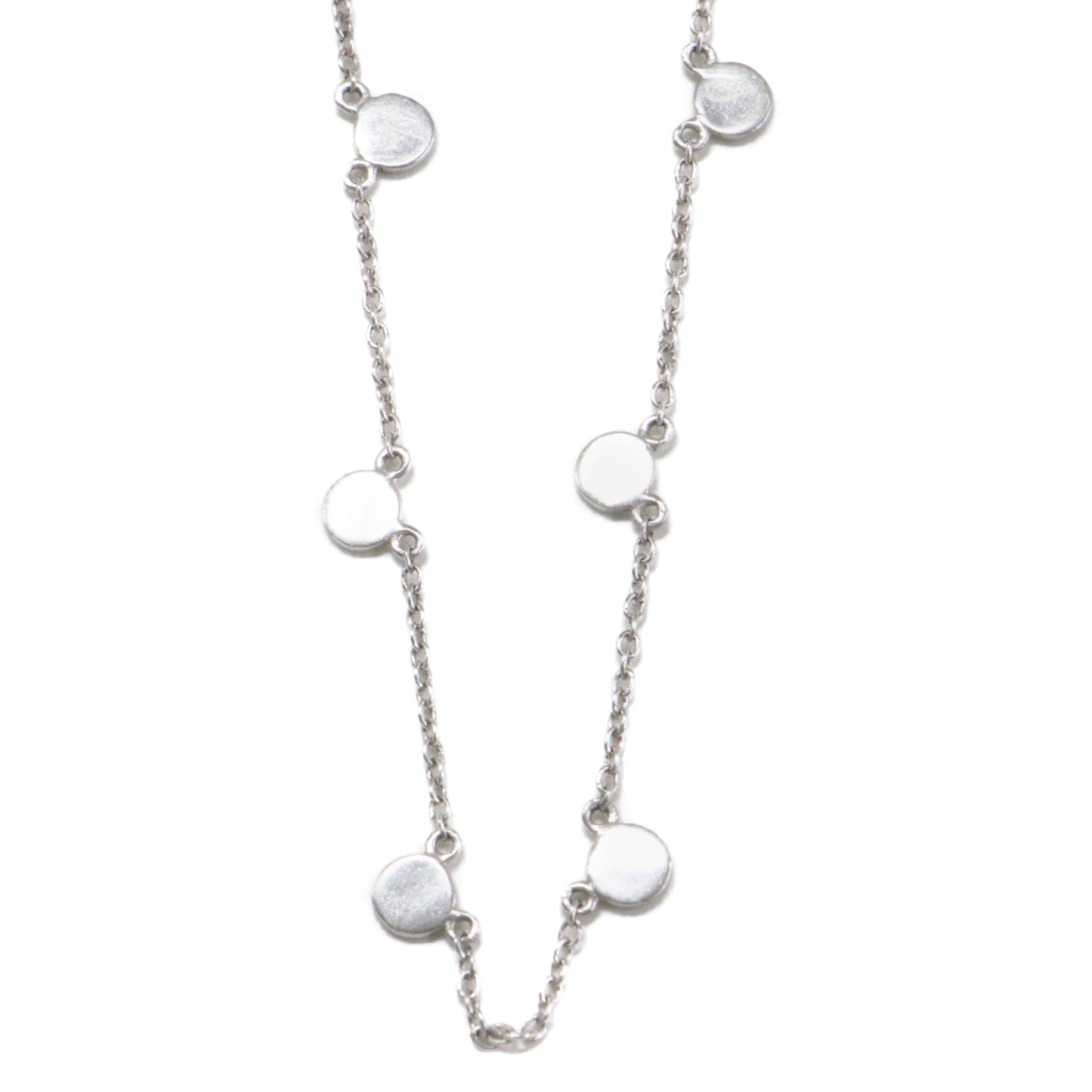 サークルプレート ネックレス / CIRCLE PLATE NECKLACE AG925 スターリングシルバー チェーン フック式