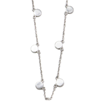 サークルプレート ネックレス / CIRCLE PLATE NECKLACE AG925 スターリングシルバー チェーン フック式
