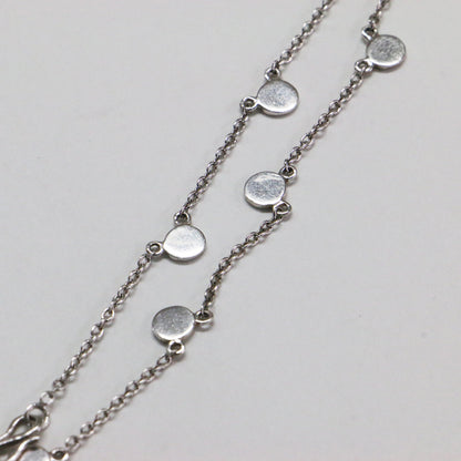 サークルプレート ネックレス / CIRCLE PLATE NECKLACE AG925 スターリングシルバー チェーン フック式