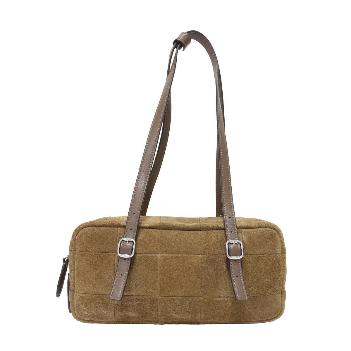 25秋冬 Coachtopia オルター エゴ サッチェル バッグ / ボストンバッグ スエード レザー チェッカーボード アップクラフト