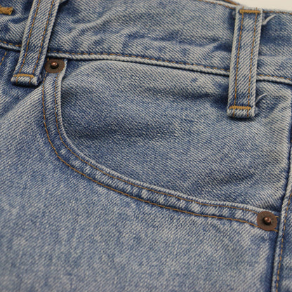 ストレート デニム パンツ / N125 789D 07LS ハイウエスト ボタンフライ 5ポケット 日本製