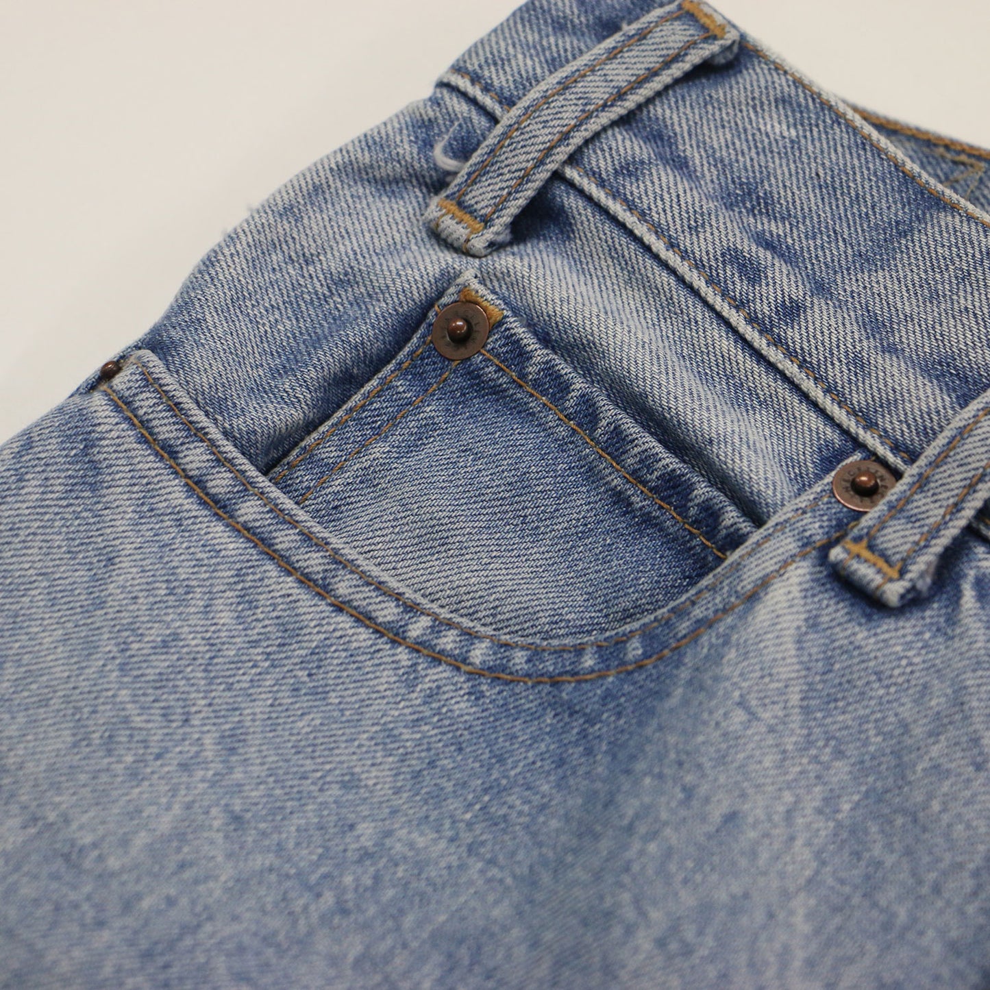 ストレート デニム パンツ / N125 789D 07LS ハイウエスト ボタンフライ 5ポケット 日本製