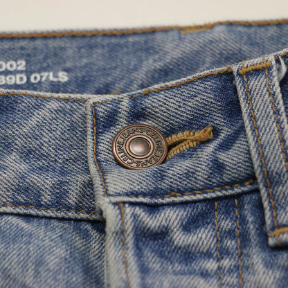 ストレート デニム パンツ / N125 789D 07LS ハイウエスト ボタンフライ 5ポケット 日本製