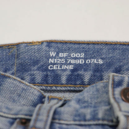 ストレート デニム パンツ / N125 789D 07LS ハイウエスト ボタンフライ 5ポケット 日本製