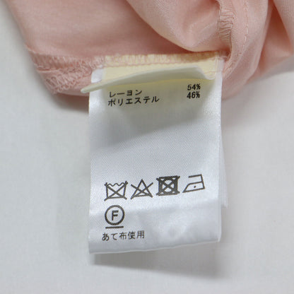 24秋冬 フリルカラー シアーカフタン ブラウス / シャツ 長袖 スキッパー キャンディースリーブ ボウタイ リボン スリット