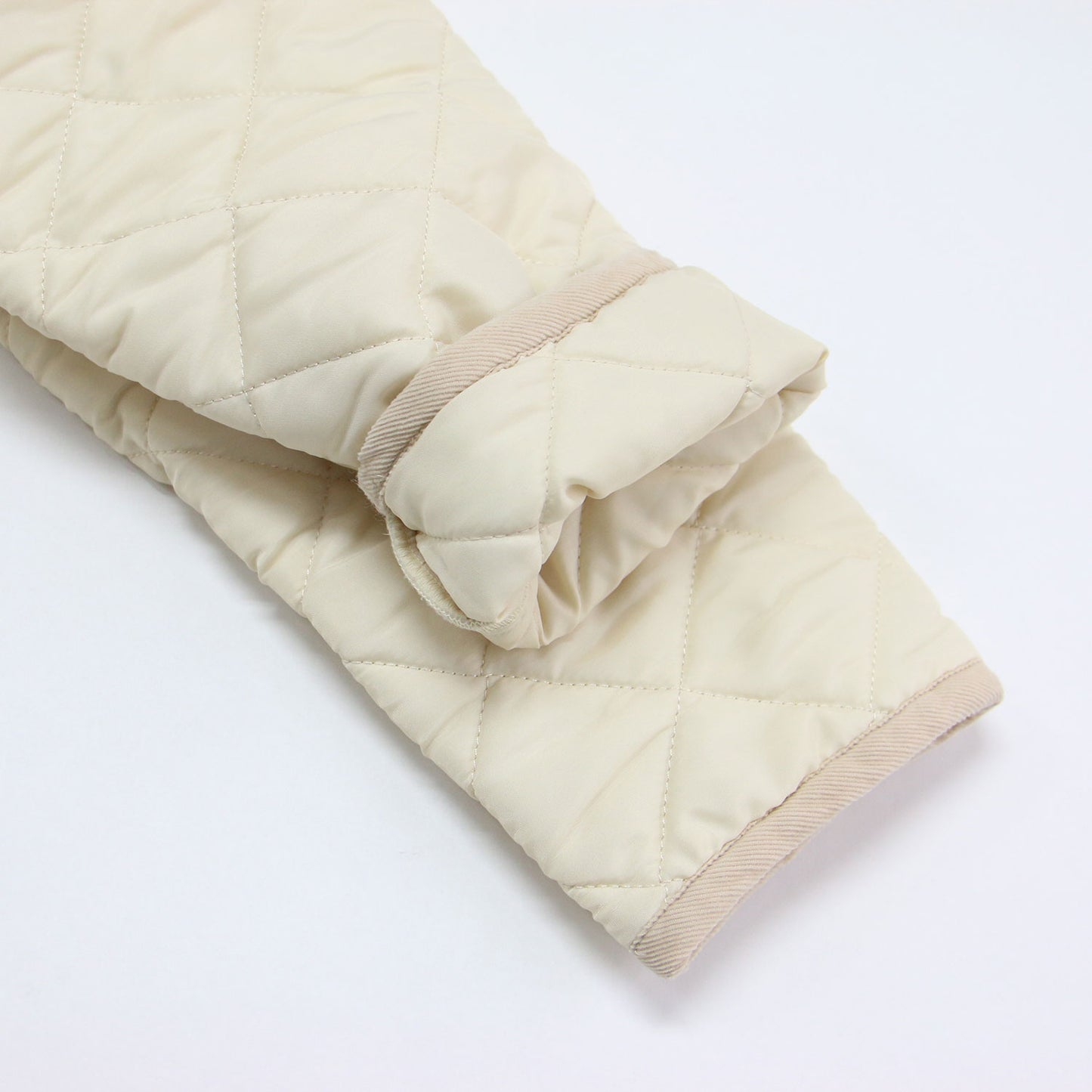 × NOLLYS 別注 アークリー ロング キルティングコート / ARKLEY LONG 長袖 ノーカラー ミディ丈 メタルボタン 撥水加工