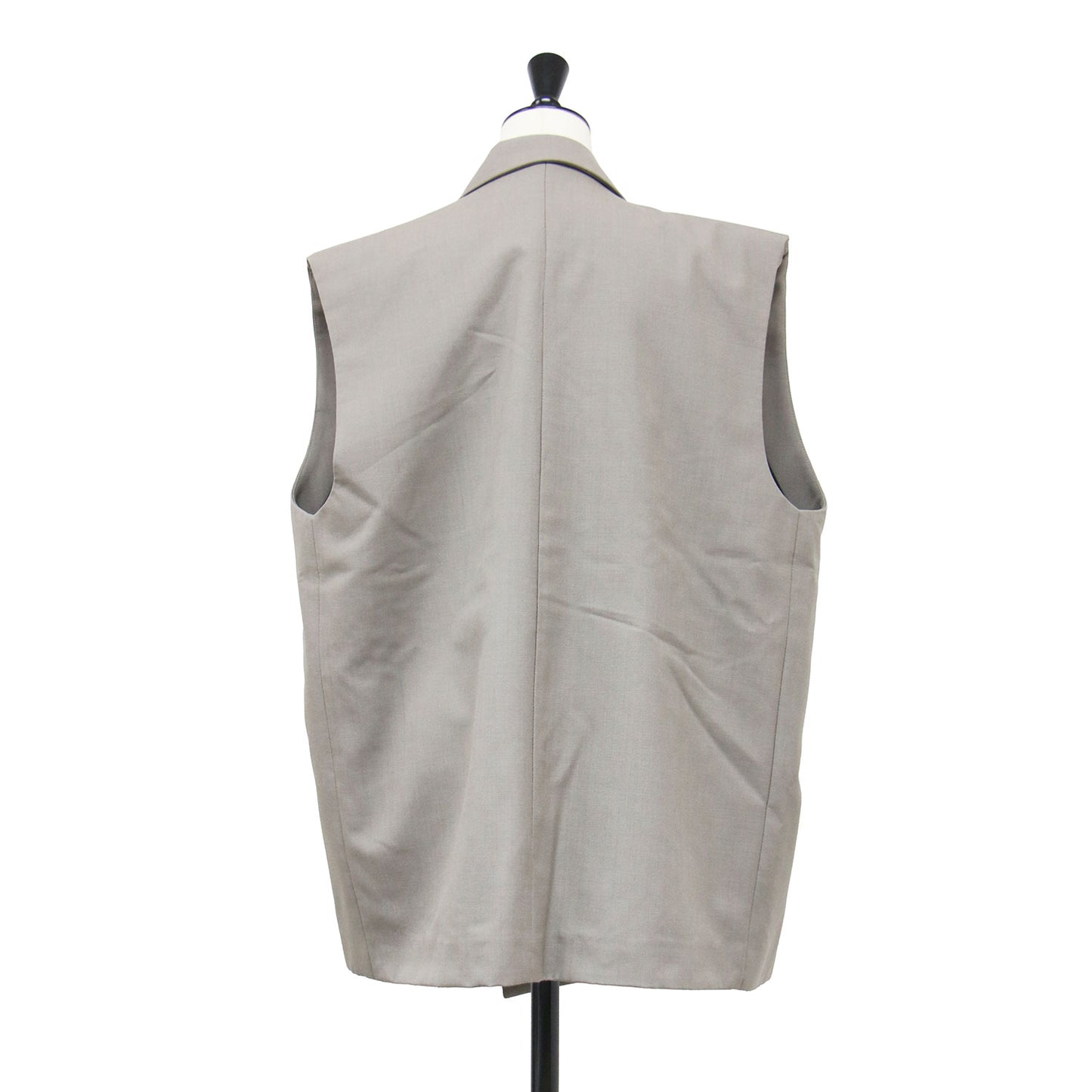 モヘア ポプリン テーラード ジャケット / Mohair poplin Tailored Jacket ジレ 羽織り ノースリーブ オーバーサイズ ウール