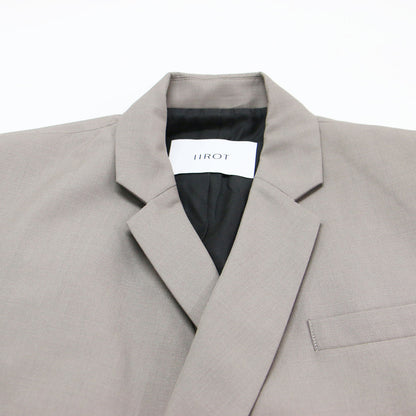 モヘア ポプリン テーラード ジャケット / Mohair poplin Tailored Jacket ジレ 羽織り ノースリーブ オーバーサイズ ウール