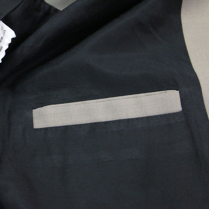 モヘア ポプリン テーラード ジャケット / Mohair poplin Tailored Jacket ジレ 羽織り ノースリーブ オーバーサイズ ウール