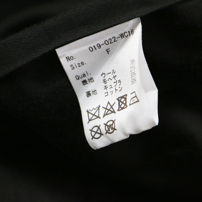 モヘア ポプリン テーラード ジャケット / Mohair poplin Tailored Jacket ジレ 羽織り ノースリーブ オーバーサイズ ウール