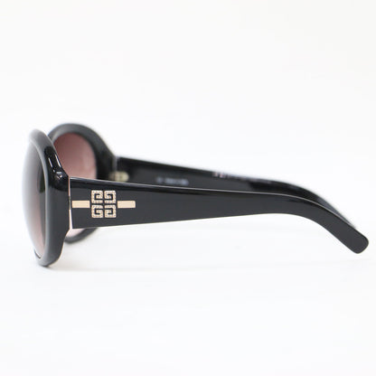 オーバル型 サングラス / アイウェア ラウンド セルフレーム ブランドマーク メタルパーツ