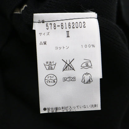 × JOHN SMEDLEY ボーダーニット / プルオーバー 七分袖 クルーネック リブ ハイゲージ コットン