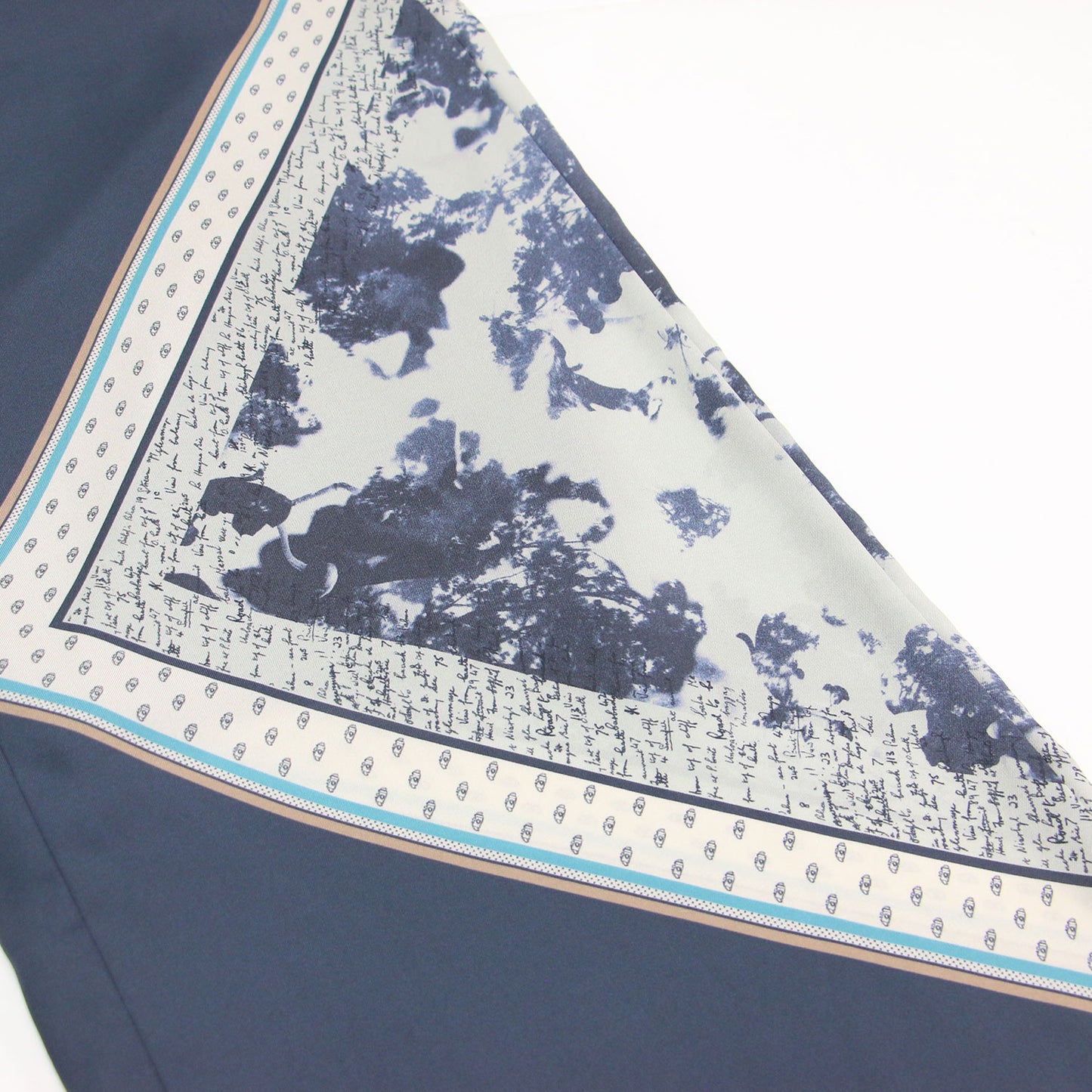 25秋冬 スカーフプリント ワイド パンツ / Travel Scarf ウエストゴム ドローストリング