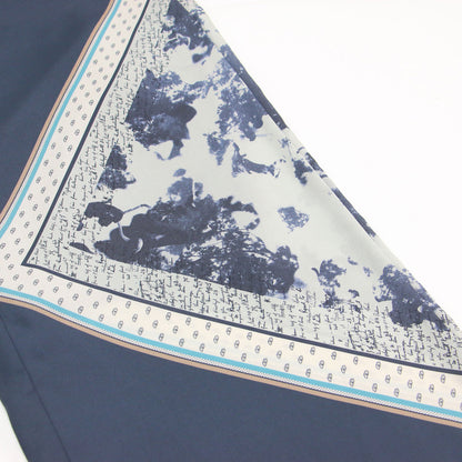 25秋冬 スカーフプリント ワイド パンツ / Travel Scarf ウエストゴム ドローストリング