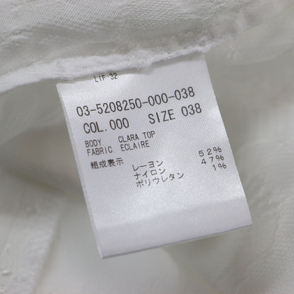 クルーネック ジャガード ノースリーブ ブラウス / Eclaire Clara Top ベスト ビスチェ Aライン コットン ウォッシャブル