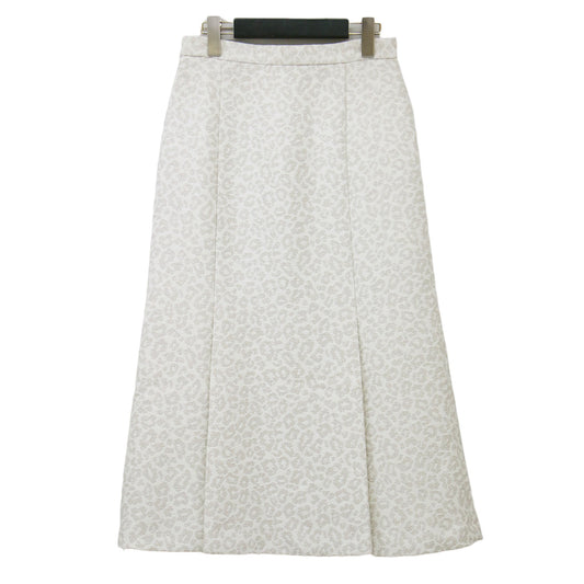 21春夏 レオパード ジャーガード スカート / タイト ミディ丈 タック マーメイド ラメ