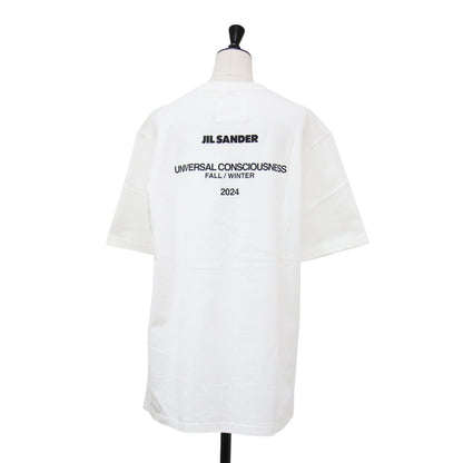 24秋冬 ロゴ プリント Tシャツ / カットソー 半袖 クルーネック オーバーサイズ コットン