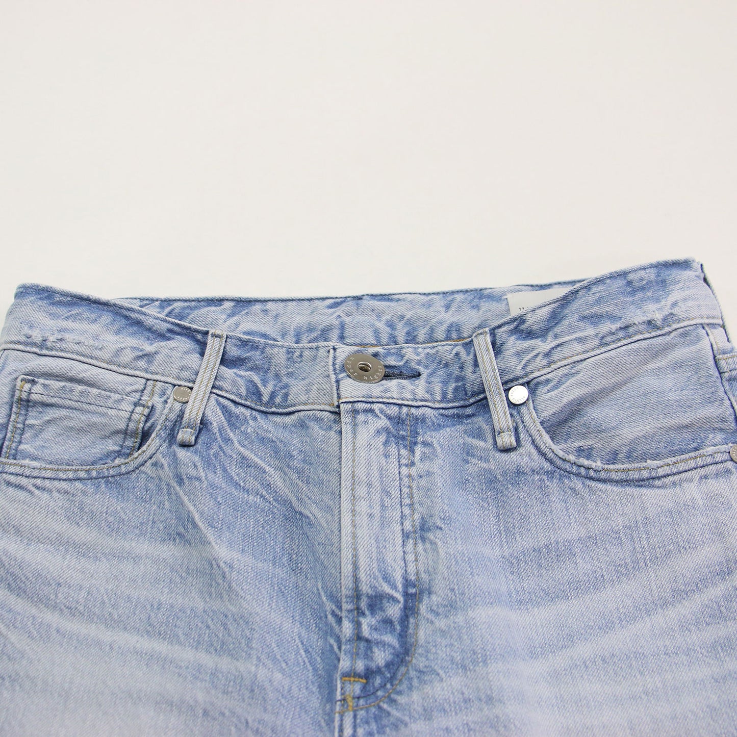 Deuxieme Classe 別注 カットオフ クロップド デニムパンツ / THE HIS CROP FIZZ DESTROY ボーイズデニム 切りっぱなし ダメージ加工