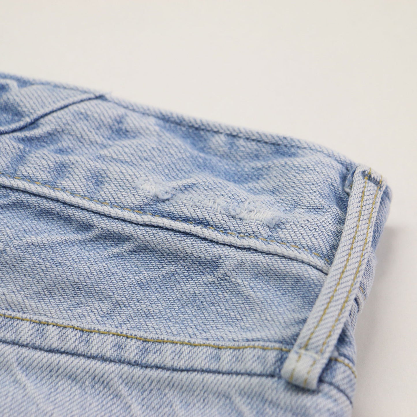 Deuxieme Classe 別注 カットオフ クロップド デニムパンツ / THE HIS CROP FIZZ DESTROY ボーイズデニム 切りっぱなし ダメージ加工