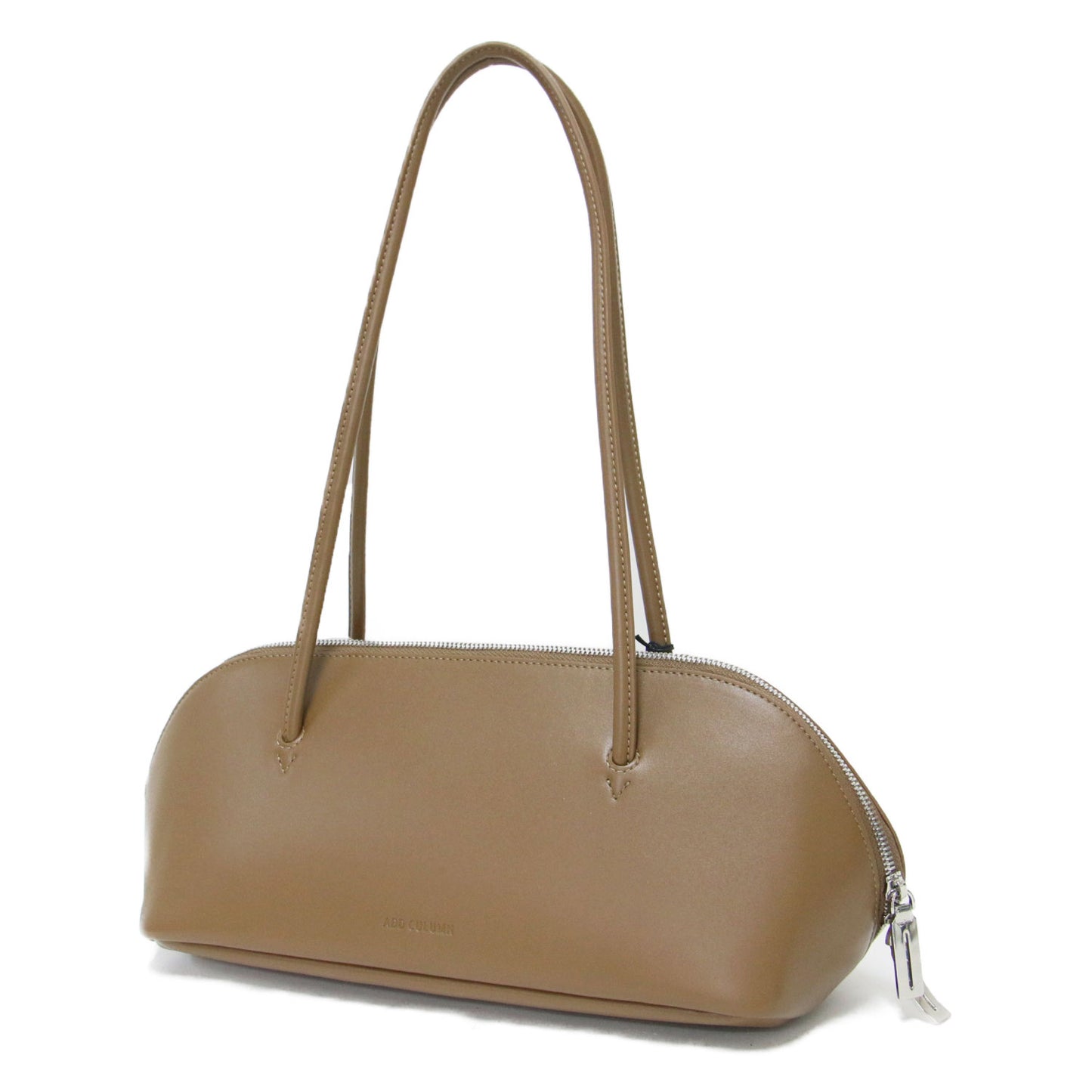 24秋冬 ラウンド ショルダーバッグ / ハンドバッグ 肩掛け 長方形 フェイクレザー