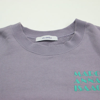 ロゴ スェット シャツ / LOGO SWEAT SHIRT プルオーバー ラウンドネック 長袖 刺繍 コットン ウォッシャブル