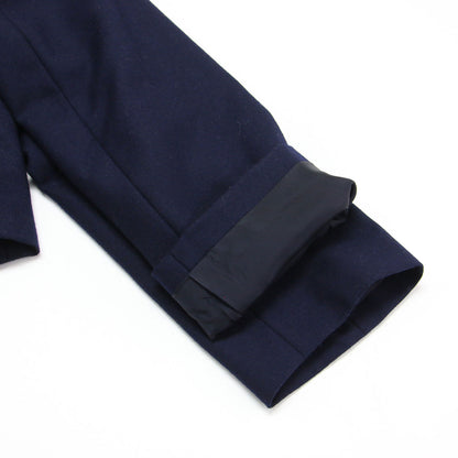 ウール ノーカラー ジャケット / ボレロ 長袖 コンパクト クルーネック