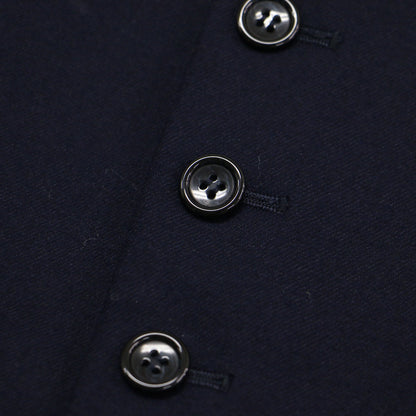 ウール ノーカラー ジャケット / ボレロ 長袖 コンパクト クルーネック