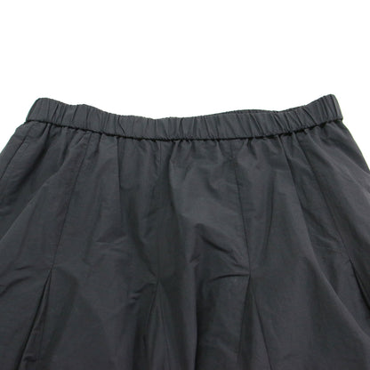 25春夏 ナイロン コットン タフタ フレア スカート / ウエストゴム Aライン タック 撥水加工