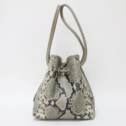 × martinique 別注 パイソン ミニバッグ / Bond Mini PYTHON スクエア型 巾着 総柄 パイピング