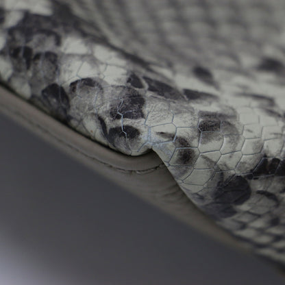 × martinique 別注 パイソン ミニバッグ / Bond Mini PYTHON スクエア型 巾着 総柄 パイピング