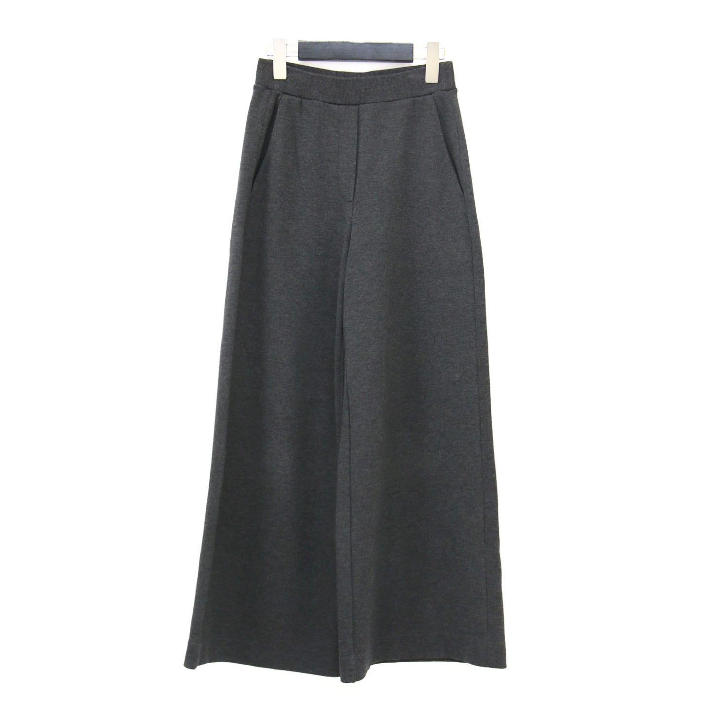 25秋冬 ダブルニットAラインパンツ / Double Knit N A Line Pant フルレングス ウエストゴム ワイド ストレッチ ウォッシャブル