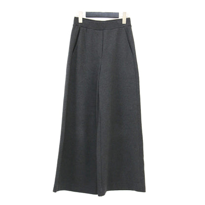25秋冬 ダブルニットAラインパンツ / Double Knit N A Line Pant フルレングス ウエストゴム ワイド ストレッチ ウォッシャブル