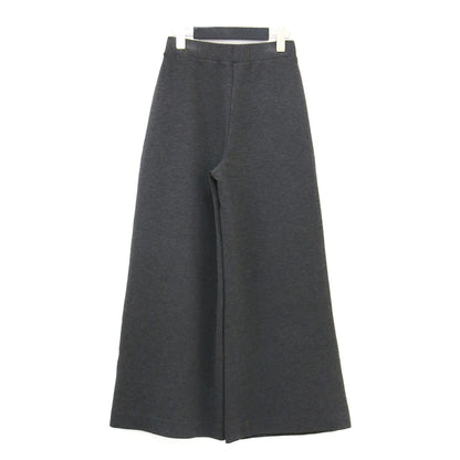 25秋冬 ダブルニットAラインパンツ / Double Knit N A Line Pant フルレングス ウエストゴム ワイド ストレッチ ウォッシャブル