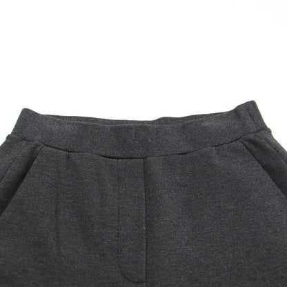 25秋冬 ダブルニットAラインパンツ / Double Knit N A Line Pant フルレングス ウエストゴム ワイド ストレッチ ウォッシャブル