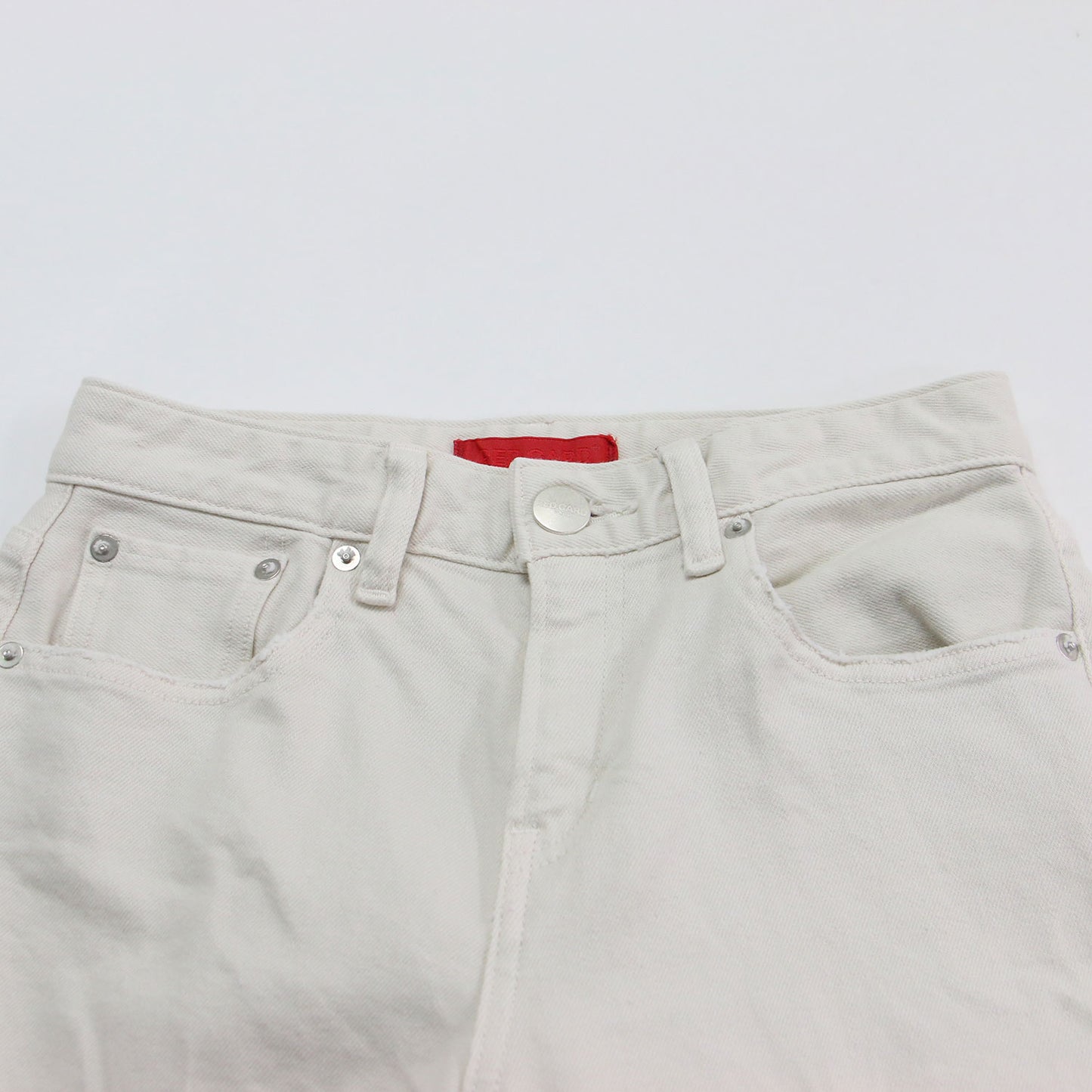 × martinique 別注 35th Anniversary ワイド グレイッシュホワイト デニム / Wide Grayish White パンツ フルレングス クロップド丈