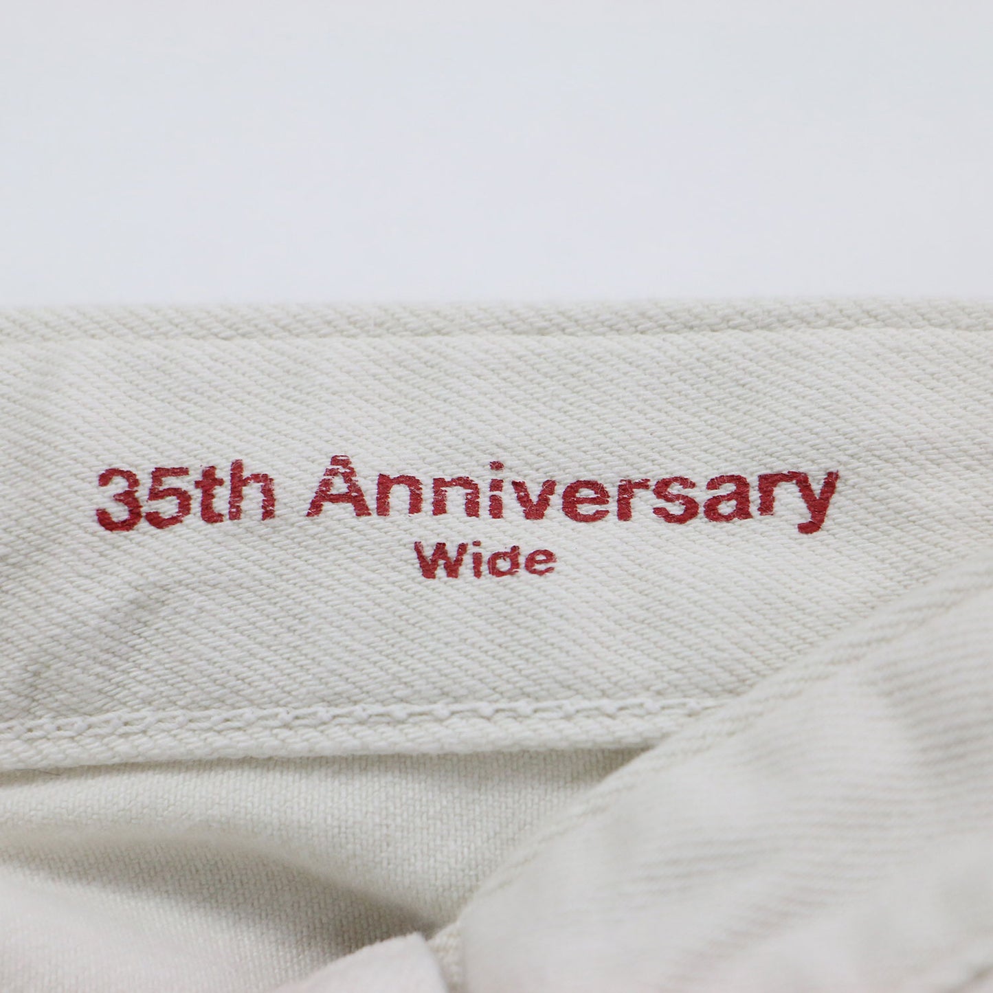 × martinique 別注 35th Anniversary ワイド グレイッシュホワイト デニム / Wide Grayish White パンツ フルレングス クロップド丈