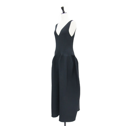 25秋冬 ポタリー スリーブレス ドレス / ワンピース Vネック コクーンシルエット Aライン ストレッチ