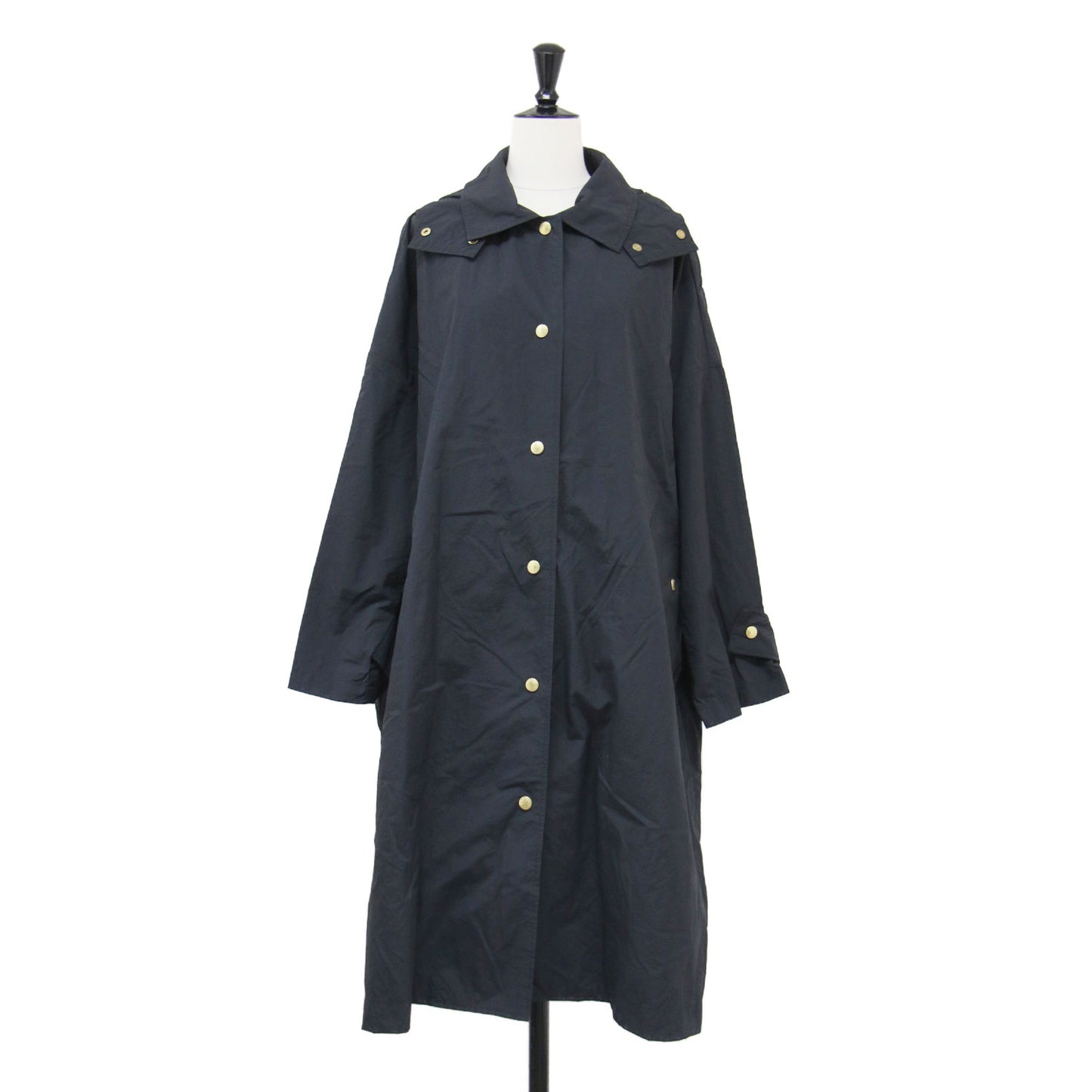 24春夏 パッカブルコート / PACKABLE MALTON HOOD LONG レインコート フーディ 長袖 ドロップショルダー ナイロン 撥水