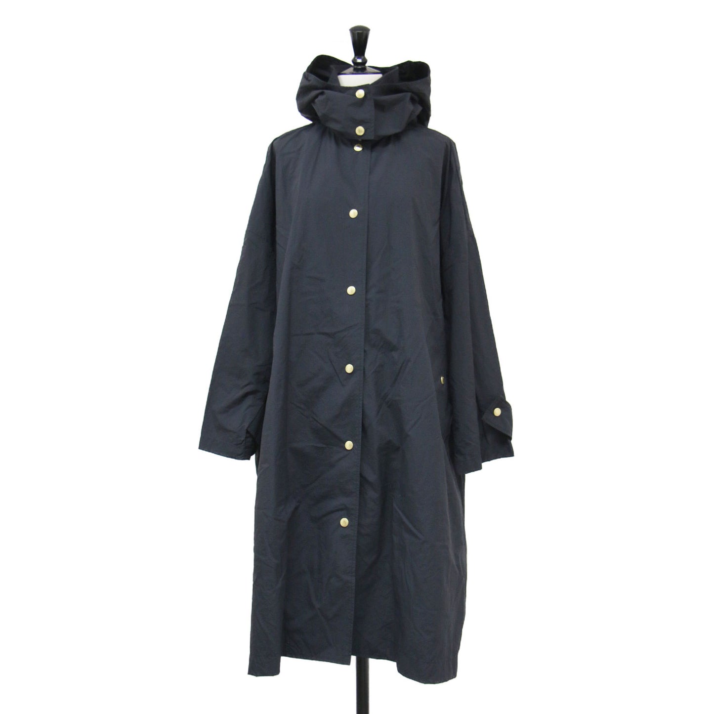 24春夏 パッカブルコート / PACKABLE MALTON HOOD LONG レインコート フーディ 長袖 ドロップショルダー ナイロン 撥水