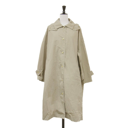 24春夏 パッカブルコート / PACKABLE MALTON HOOD LONG レインコート フーディ 長袖 ドロップショルダー ボタンダウン ナイロン 撥水