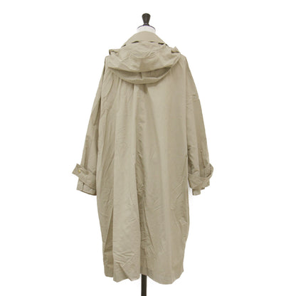 24春夏 パッカブルコート / PACKABLE MALTON HOOD LONG レインコート フーディ 長袖 ドロップショルダー ボタンダウン ナイロン 撥水